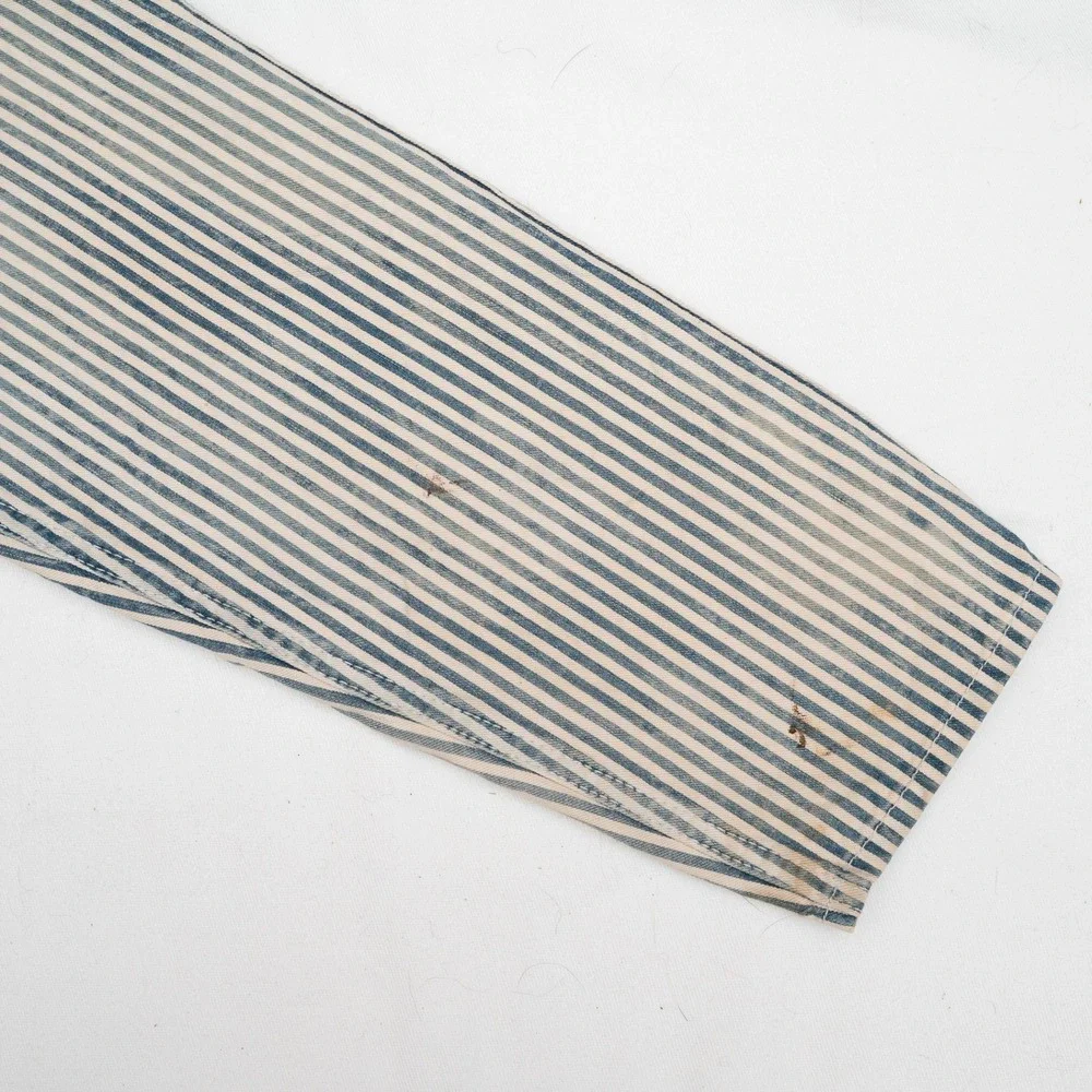 Vtg 2000s Neighborhood NBHD Hickory Stripe Dealer Chore Coat 30s 40s Style L - Picture 4 of 12